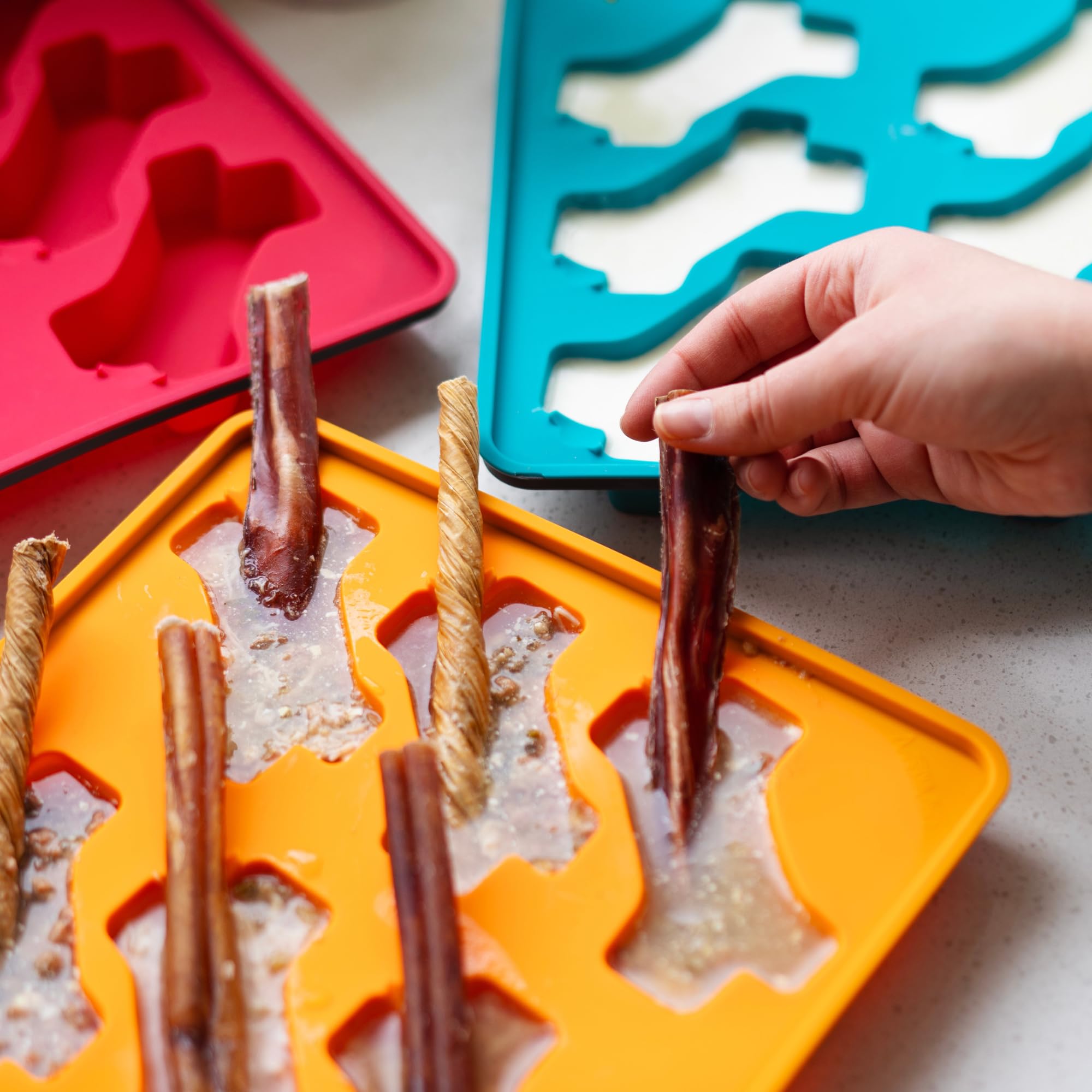 Messy Mutts glace-chien lave-vaisselle et silicone sûr.