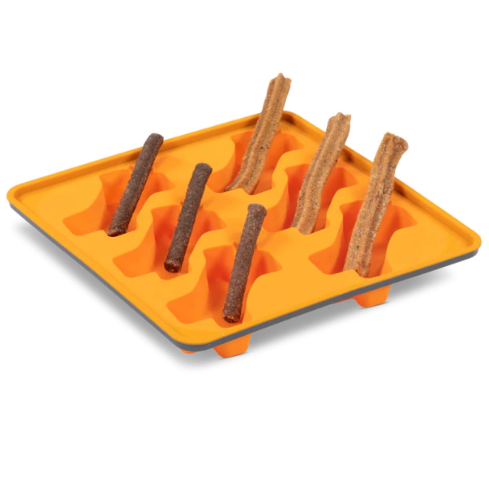 Messy Mutts glace-chien encadrée 10x10, pratique et sans déversement.