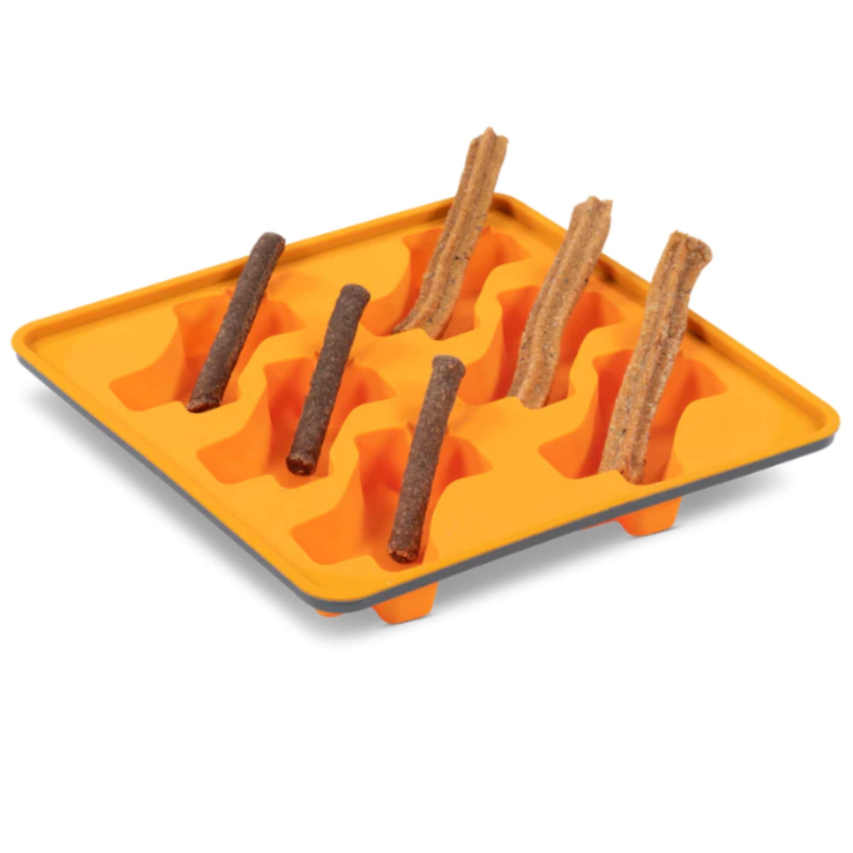 Messy Mutts glace-chien encadrée 10x10, pratique et sans déversement.