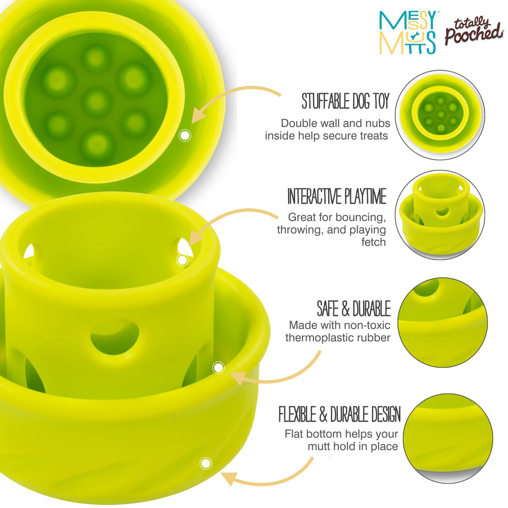 Messy Mutts Puzzle Champignon fond plat anti-fuite pour remplissages propres