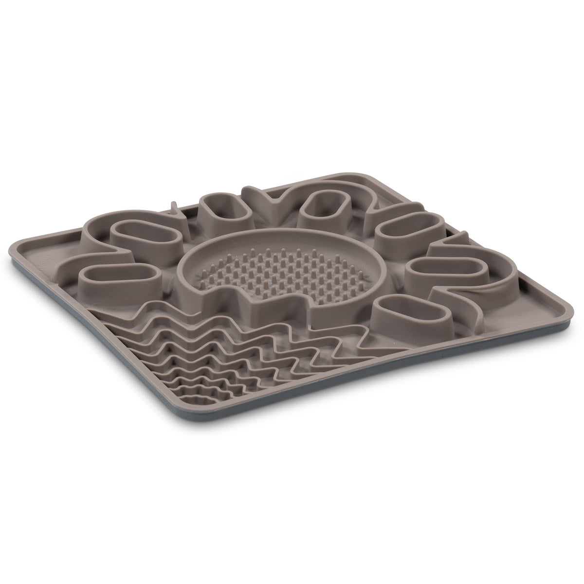 Messy Mutts Tapis de léchage en silicone encadré, stimulation mentale pendant le repas.