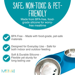 Messy Mutts couvercles silicone hermétiques pour stockage en voyage.