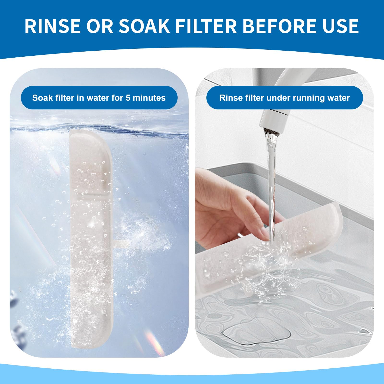 Mestrol filtre durable DownyPaws, eau fraîche pour chats.