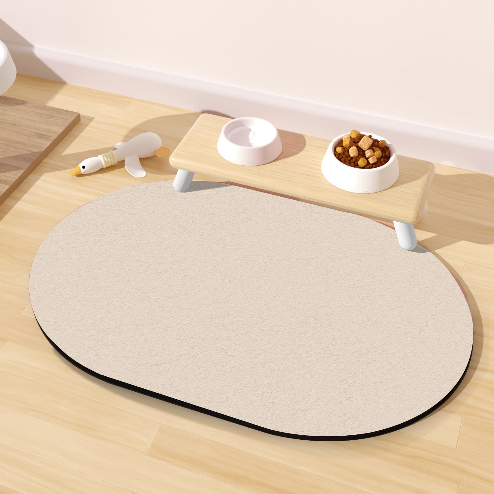 METEOROCK Tapis alimentation chiens absorbant: capture les liquides et protège le sol.