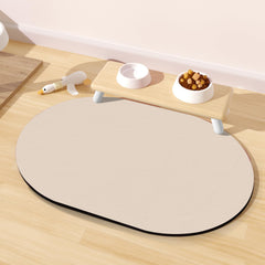 METEOROCK Tapis alimentation chiens absorbant: capture les liquides et protège le sol.