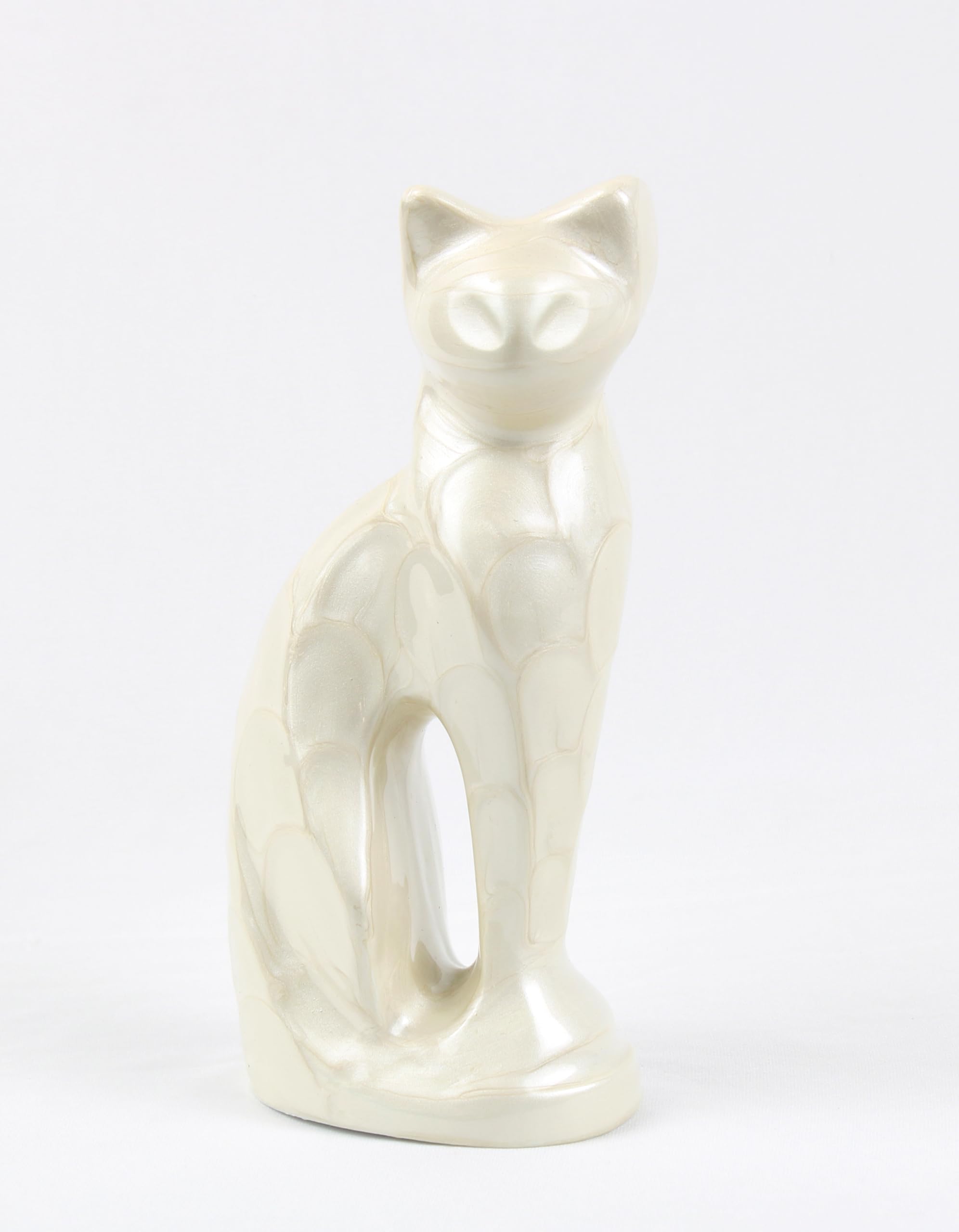 Urne METLYN chat design unique : souvenir chaleureux pour votre foyer.