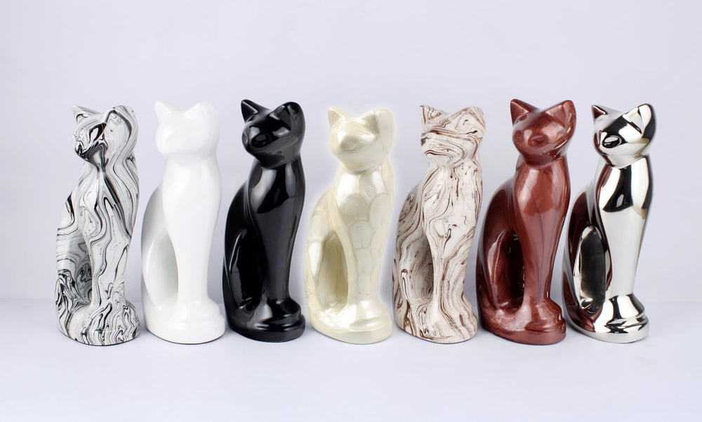 Urne METLYN chat mémoire durable : cadeau attentionné et respectueux.