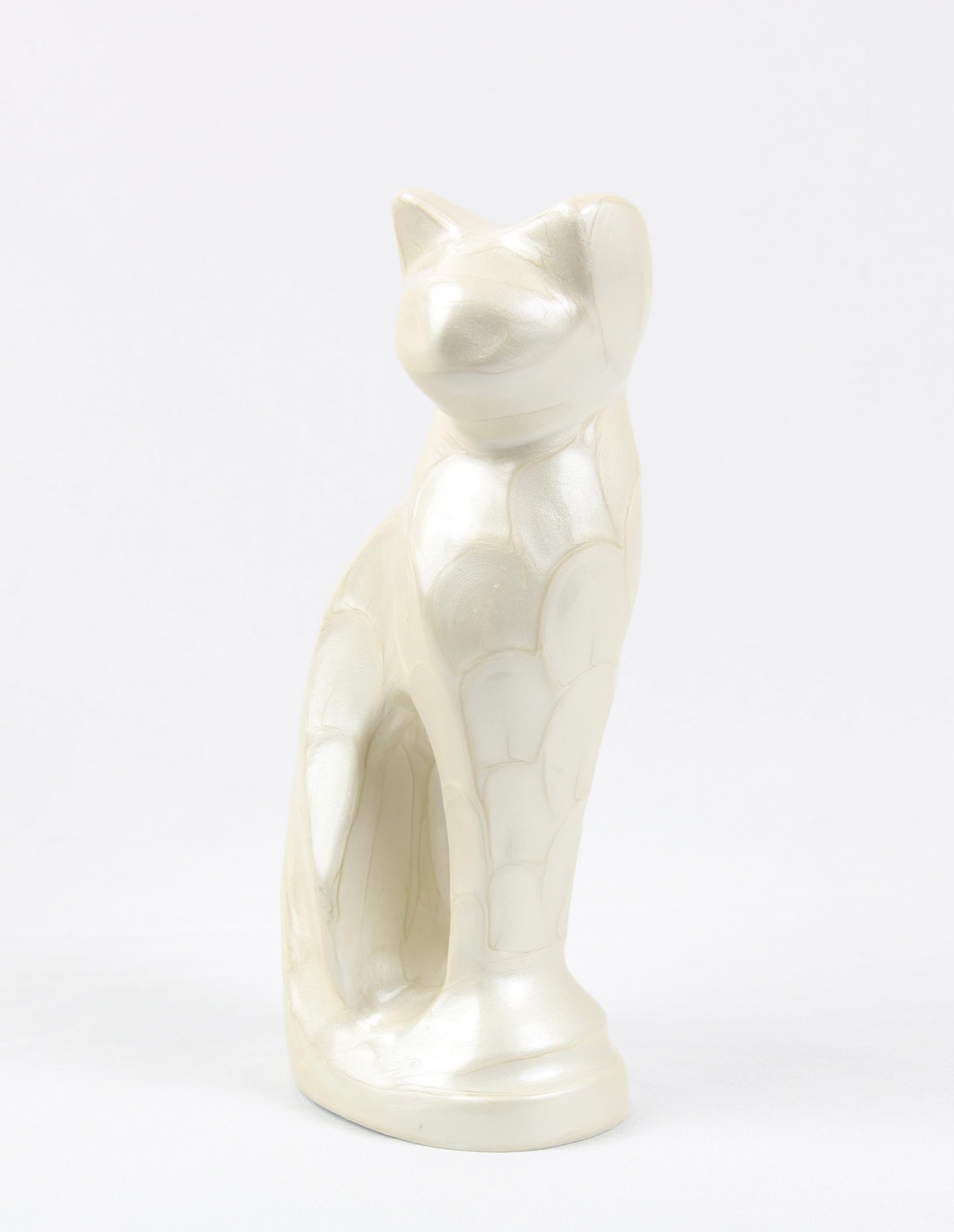 Urne METLYN chat silhouette féline : design discret idéal pour un espace mémoire.