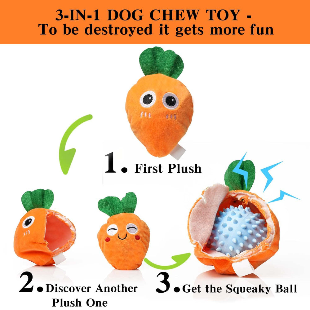 MewaJump jouet puzzle 3-en-1 pour petits et moyens chiens