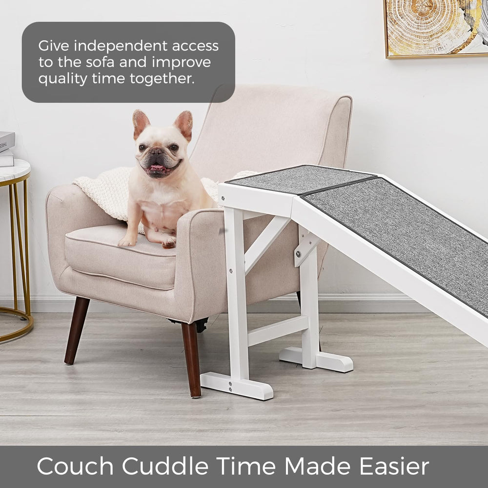 Dimensions totales de 74 pouces de long pour MEWANG RAMPE CHIEN.