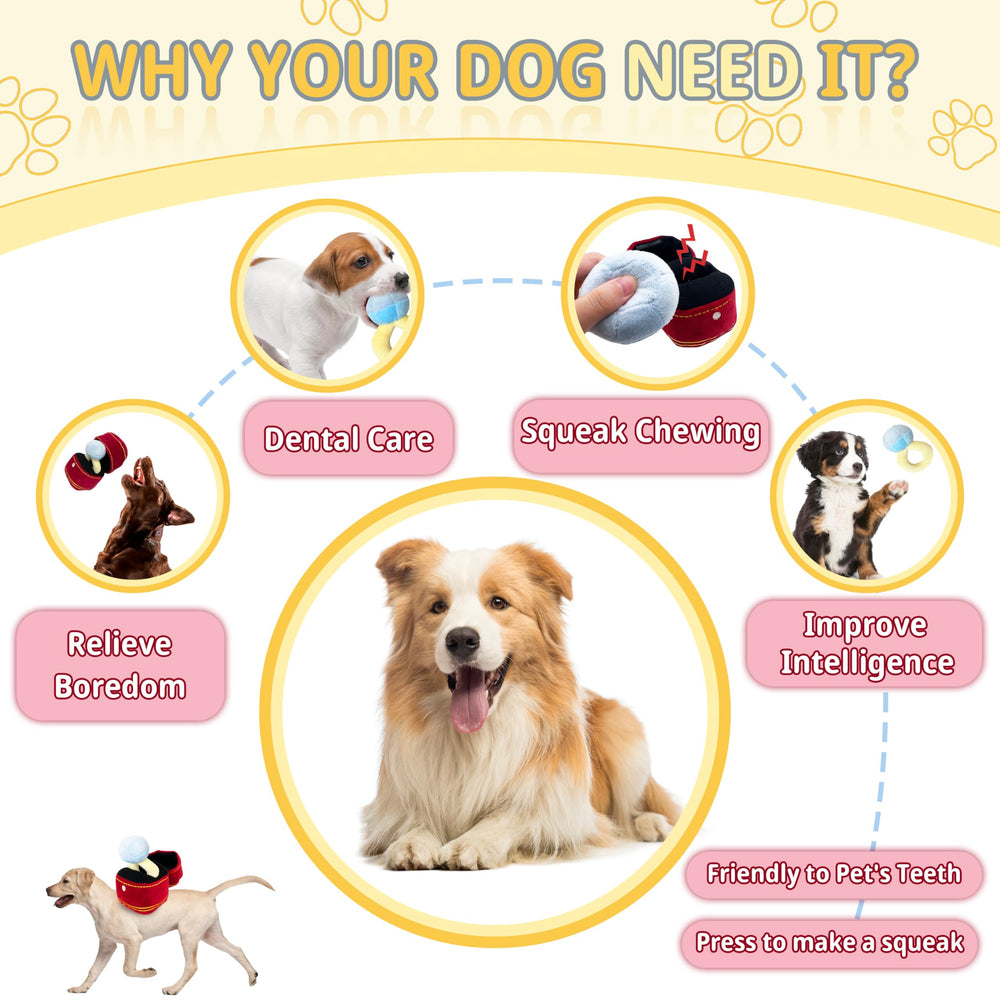 Mewcho cadeau anniversaire chien, jouet amusant et moelleux
