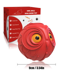 Balle hibou Mewlmart, sifflement engageant pendant jeu et mastication.