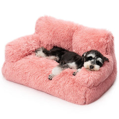 Mewoo canape petit chien rose – douceur et securite pour petites races.
