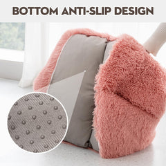 Mewoo coussin moelleux rose – confort ideal pour repos prolongé.
