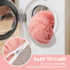 Mewoo housse amovible lavable rose – entretien rapide et simple.