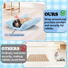 MEWTOGO confort concave lapin, design moelleux pour soutien articulations.