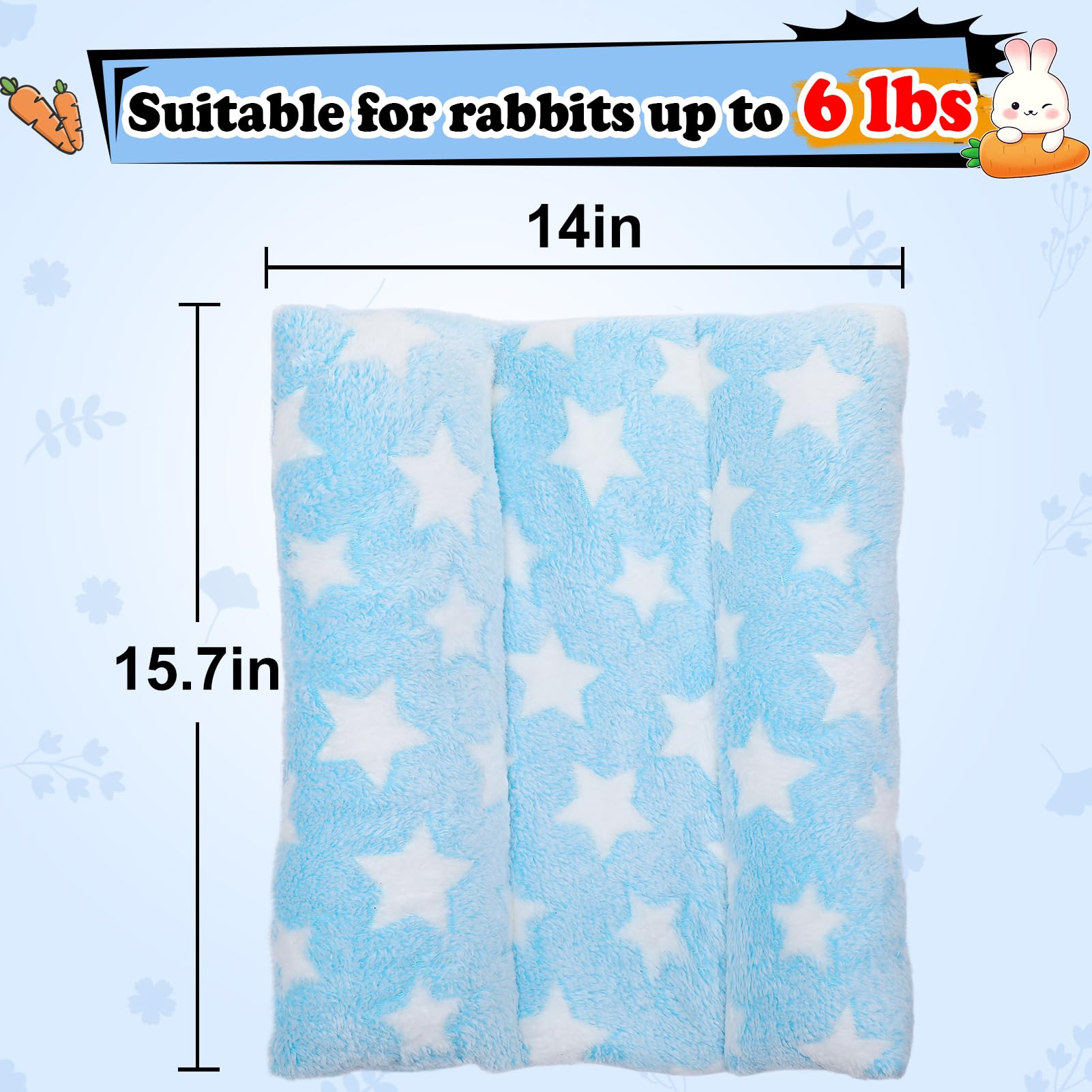 MEWTOGO dimensions-15-7x14-po lapin, ajuste idéal.