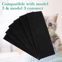 Filtre carbone MEWTOGO pour absorption des odeurs domestiques autour de la litière.