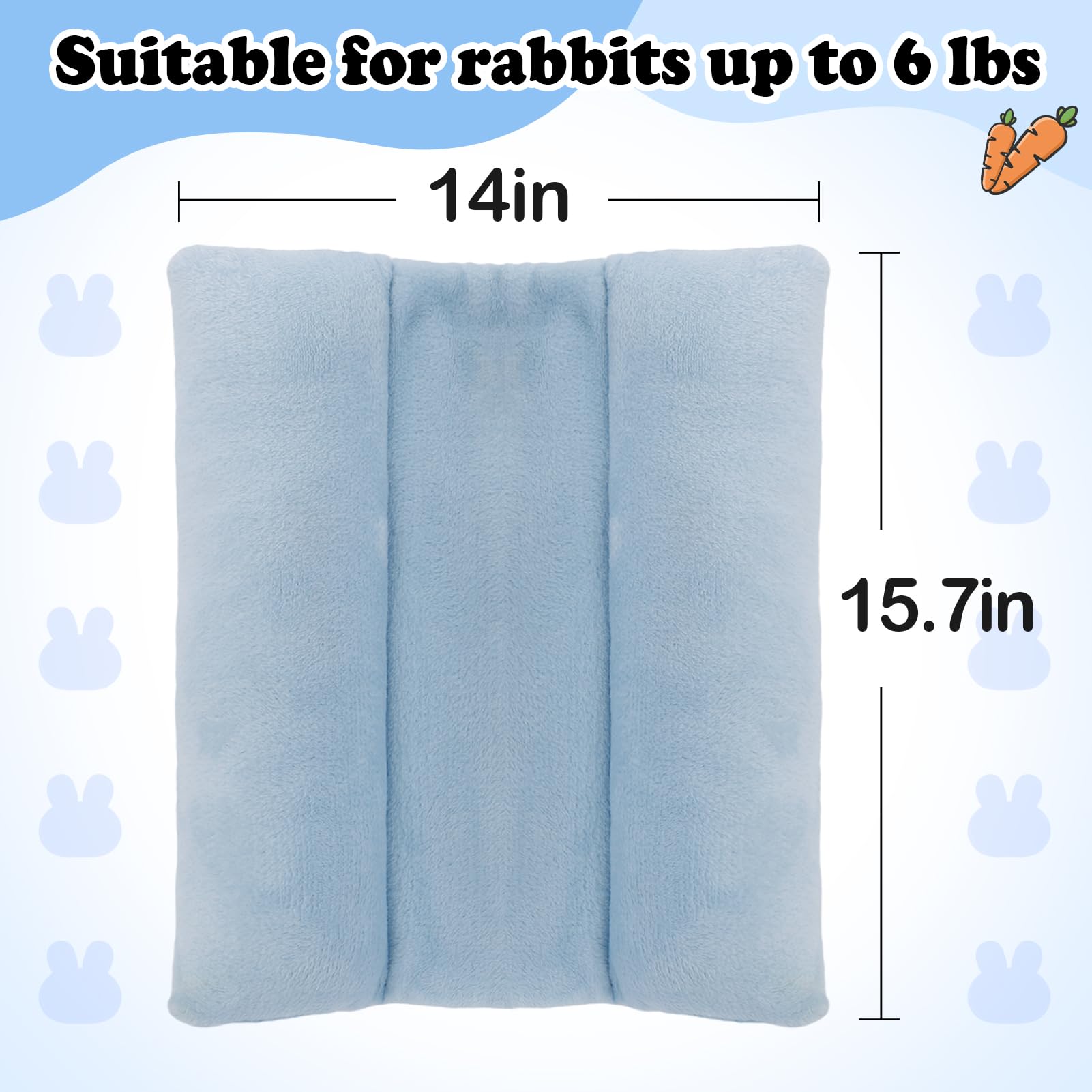 MEWTOGO lit lapin coussins coton, surface chaude et enveloppante
