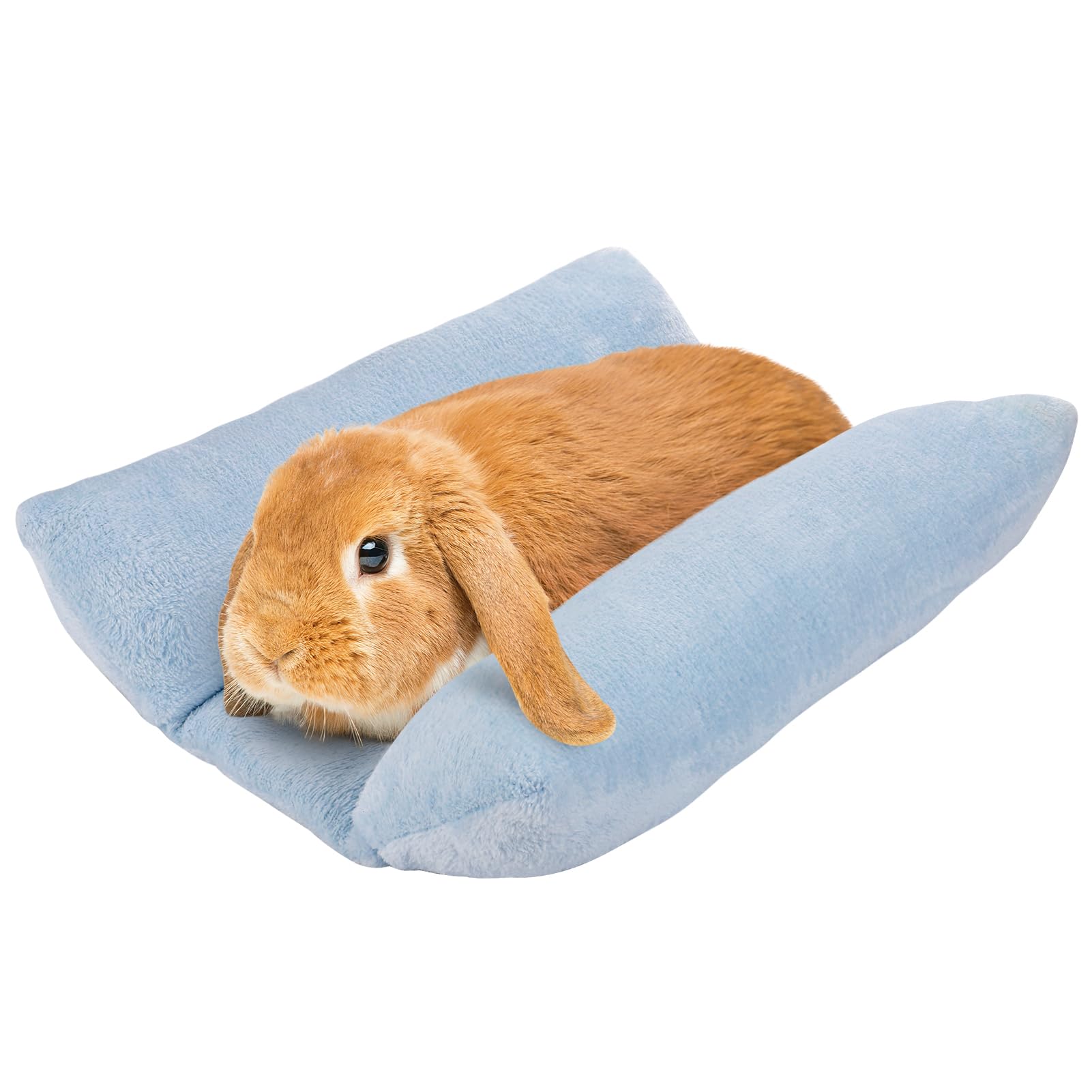 MEWTOGO lit lapin ensemble bleu clair, repos confortable en intérieur