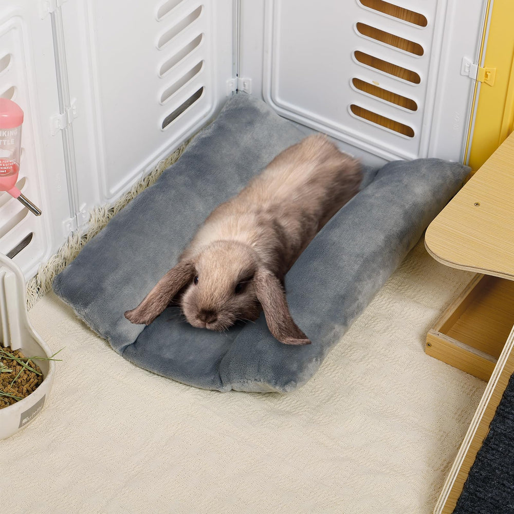 Lit MEWTOGO lapin gris doux et durable pour le quotidien.