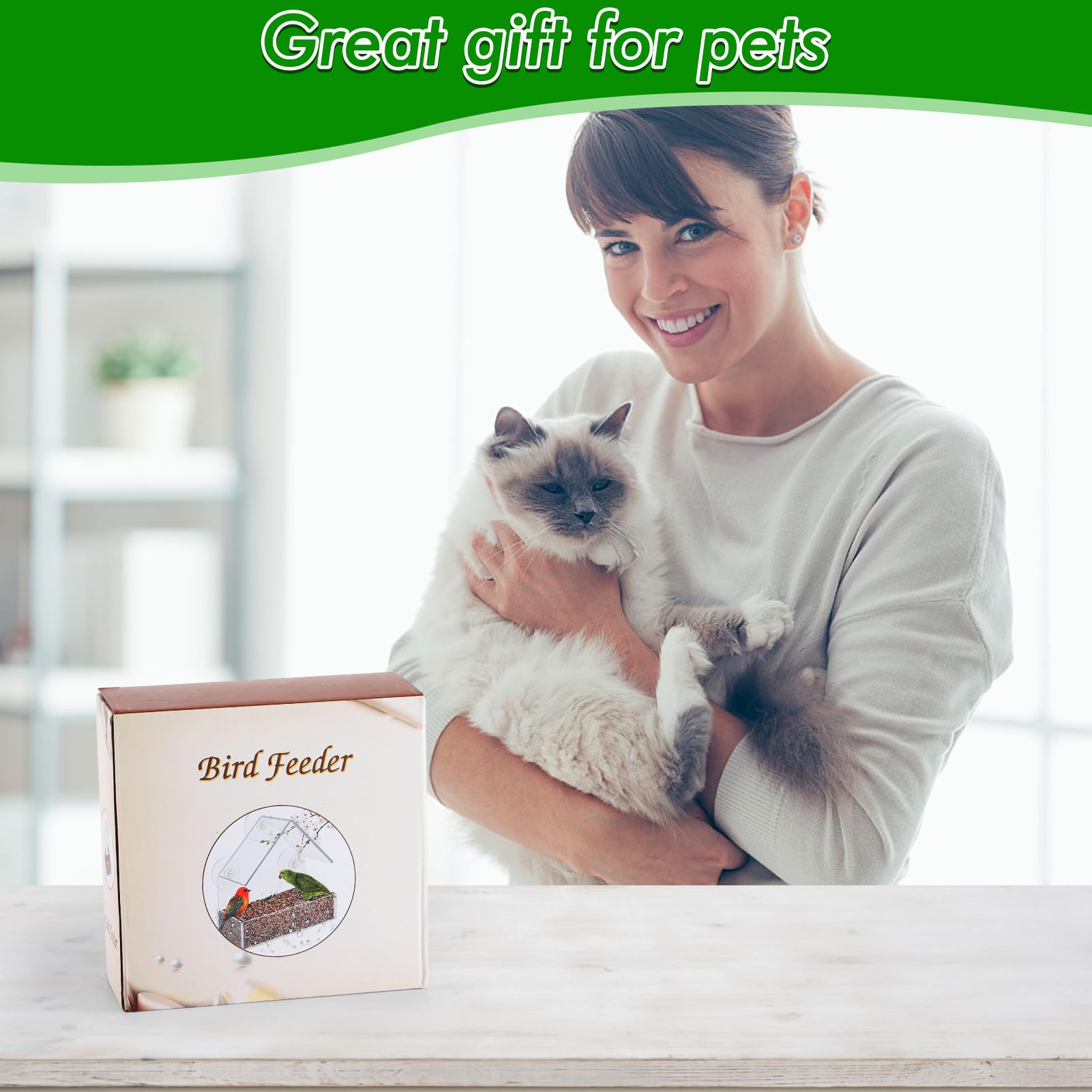 Coffret cadeau MEWTOGO — produit prêt à offrir pour chats et oiseaux