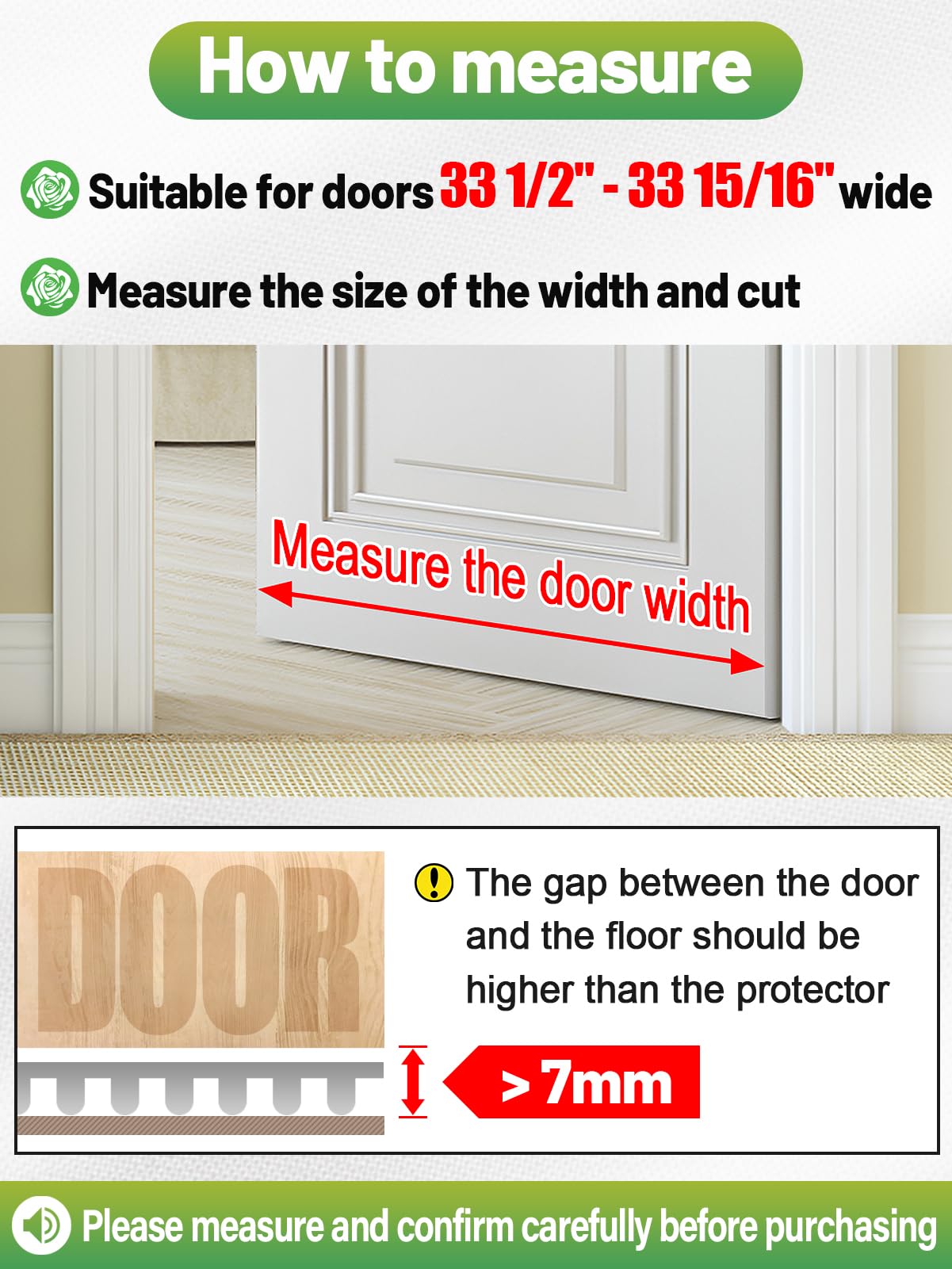 Protecteur transparent MEWTOGO préserve tapis et évite les taches.