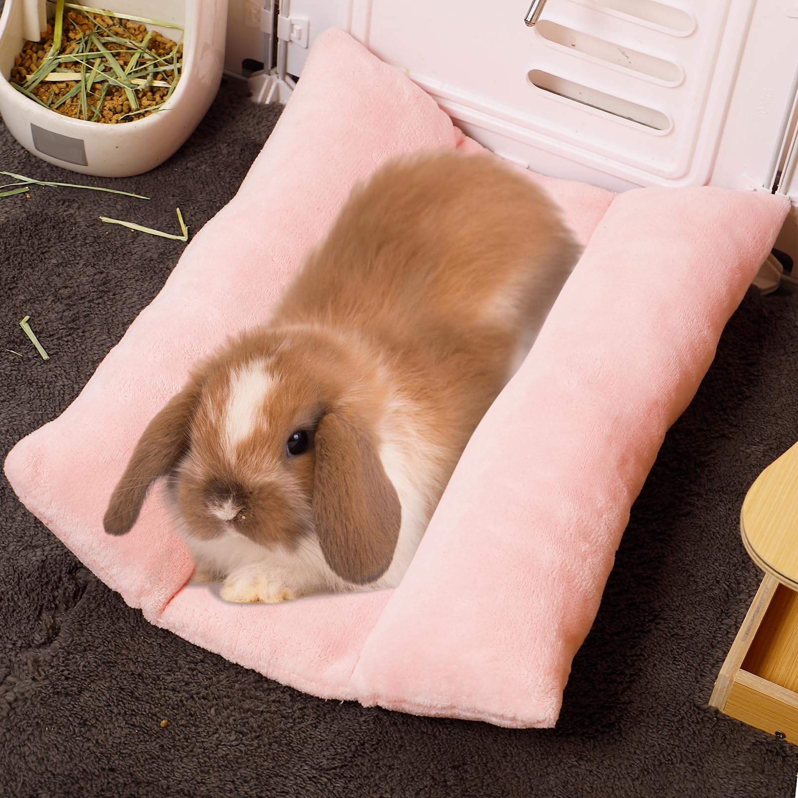 MEWTOGO lit 15x14 pouces – adapté pour lapins jusqu’à environ 2,7 kg.