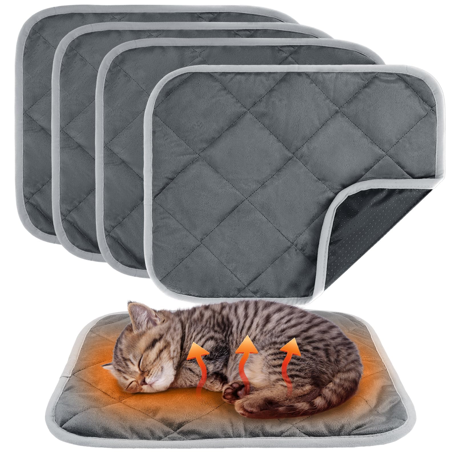 MEWTOGO tapis chauffant chat, vue d’ensemble, chaleur douce et confort.