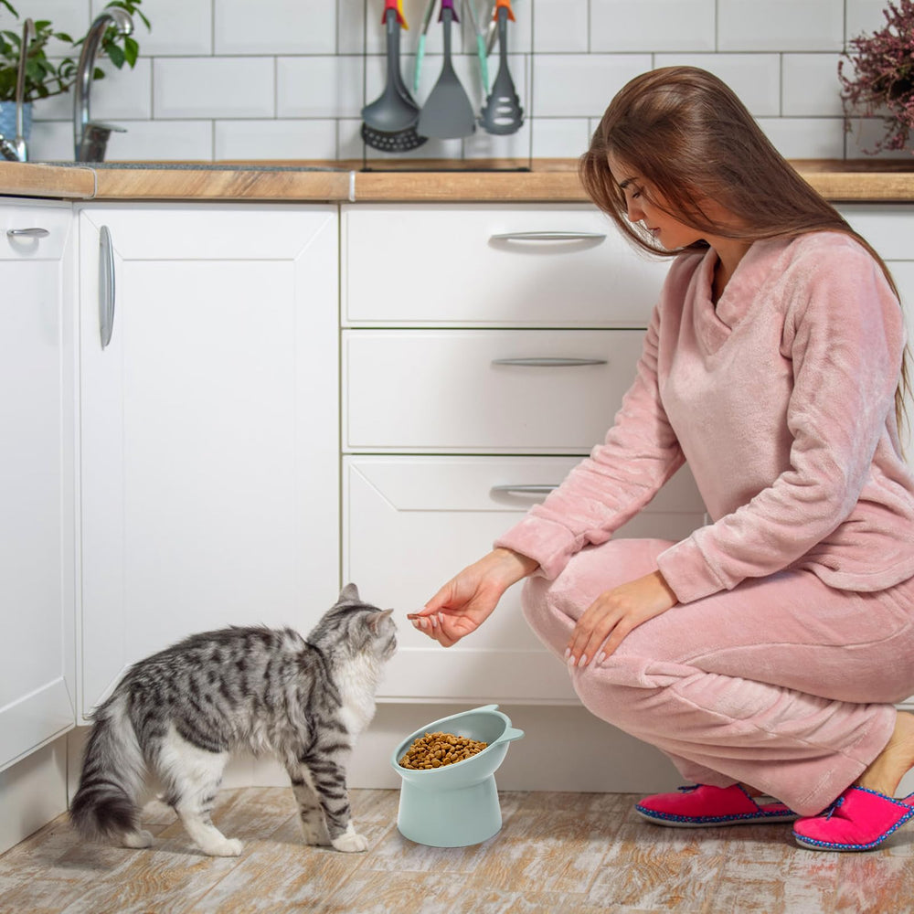 Mezchi bol avec oreilles mignonnes pour chat, design sûr
