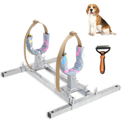 Mezurun: support d'élevage ajustable pour chiens, pratique et sûr pour les séances.