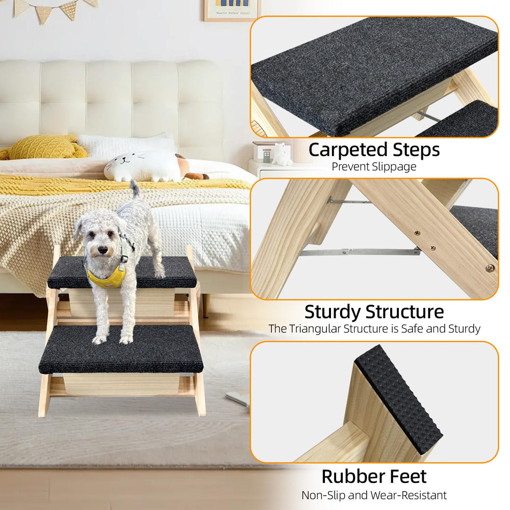 MHL.CXG rangement pliable pour escalier chien, solution compacte.