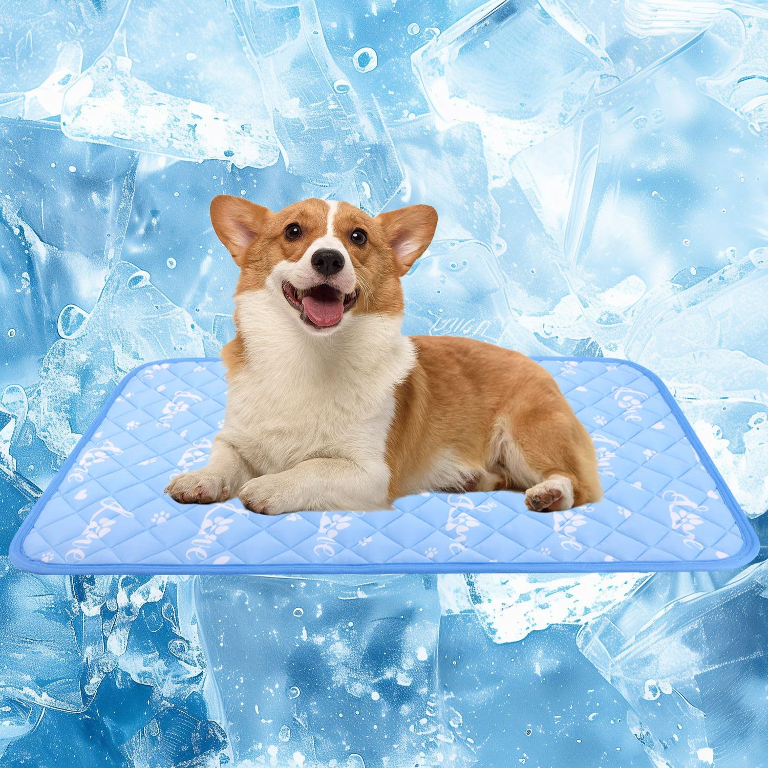 MH MYLUNE HOME Tapis Refroidissant pour chien et chat, rafraîchissement rapide.