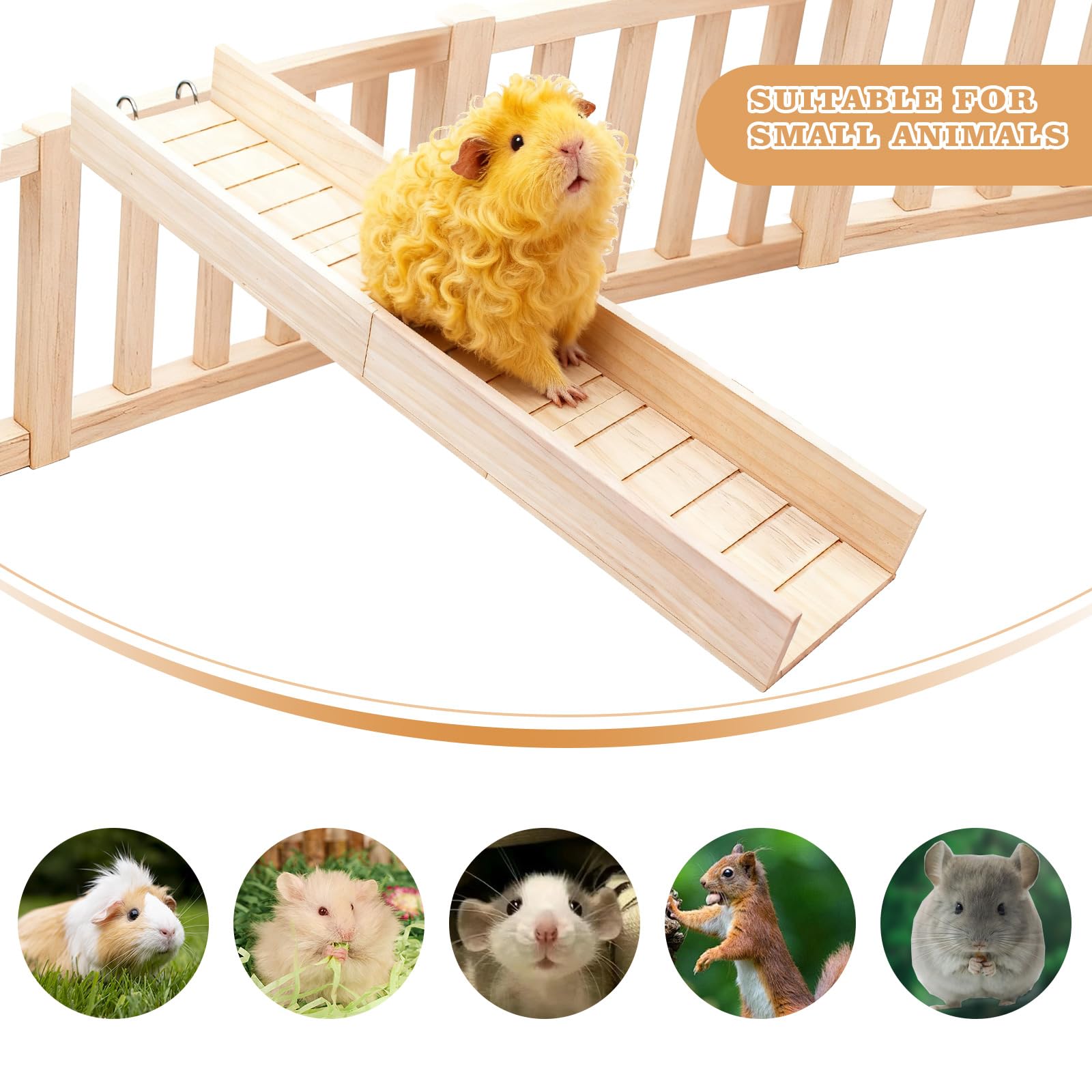 MHLLGN accessoire cage bois petits animaux : installation rapide et polyvalence.