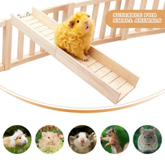 MHLLGN accessoire cage bois petits animaux : installation rapide et polyvalence.