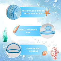 MHLLGN aquarium pliable: poignee pratique pour transporter facilement.