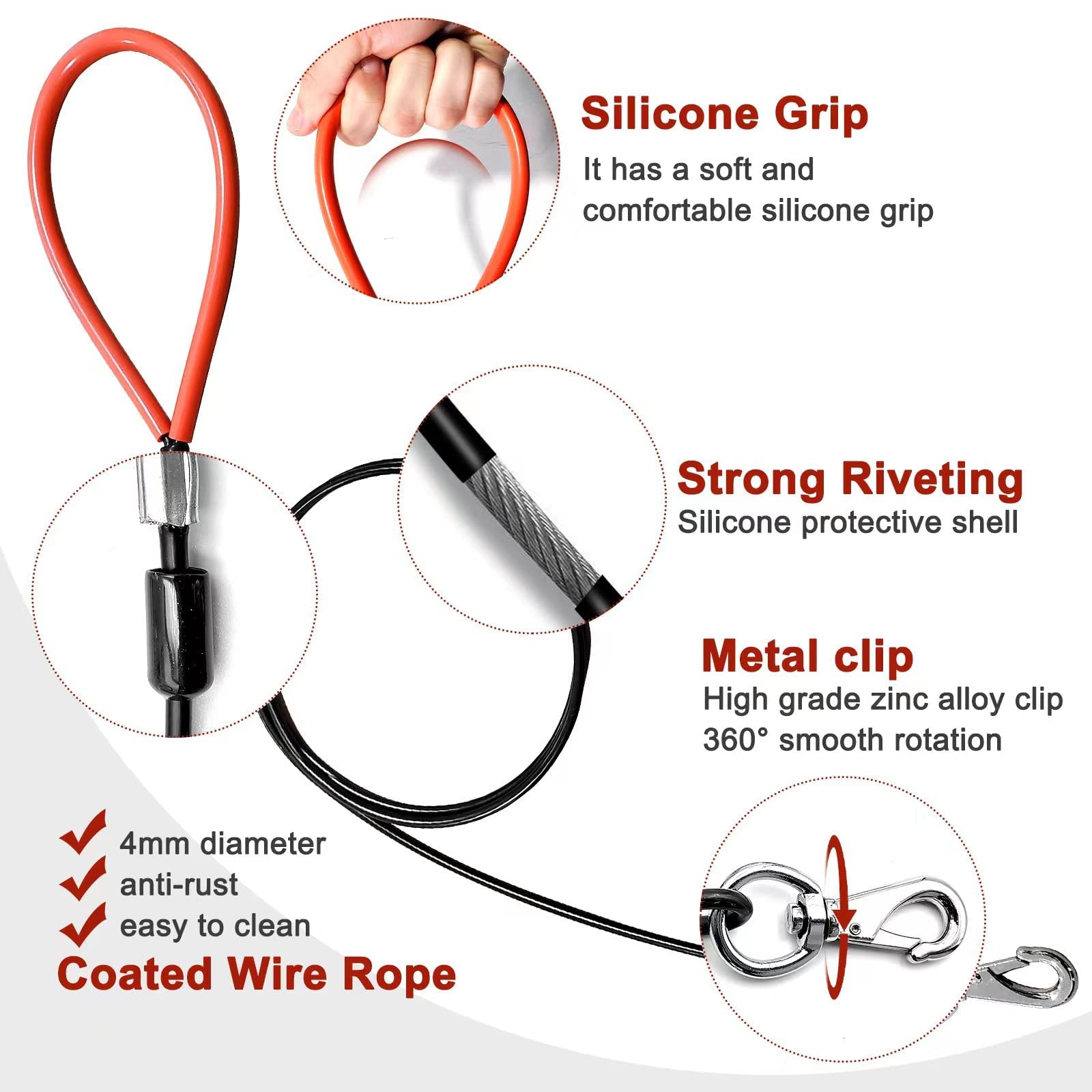 Câble métallique anti-mâchage Mi Metty pour longévité et sécurité