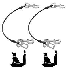 Mi Metty: ceinture-chien voiture en 2 pièces, sécurité lors des trajets.