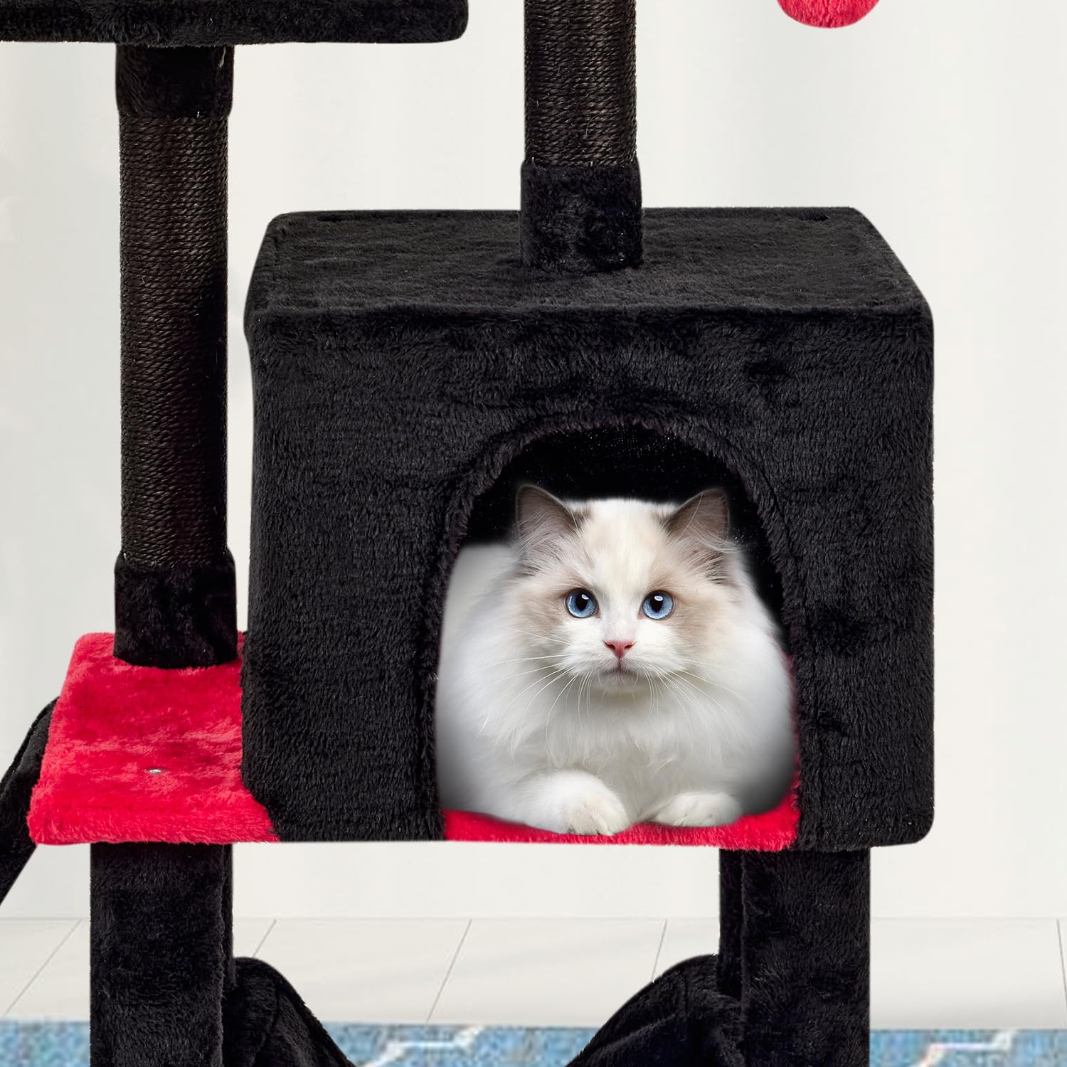 MIAO PAW arbre à chats gothique, hamac idéal pour sieste.