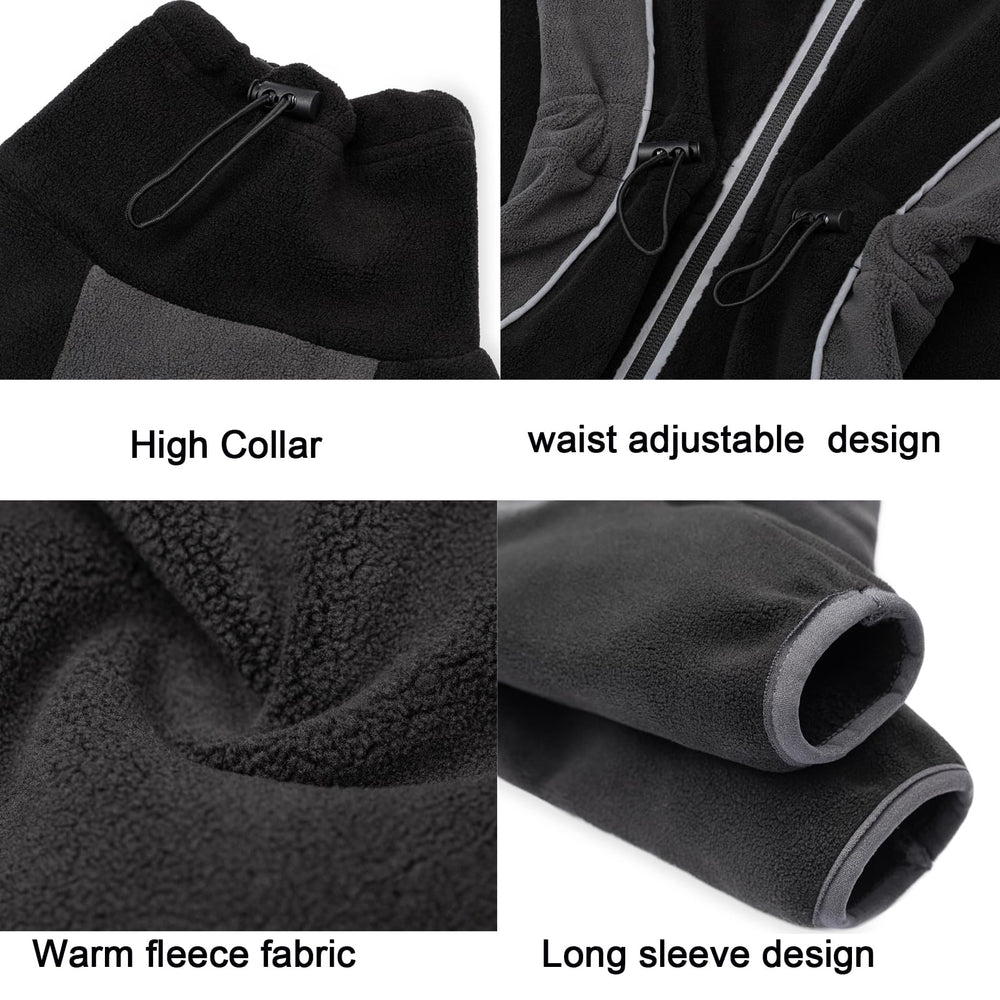 Miaododo manteau chien col haut: protection du cou contre le vent