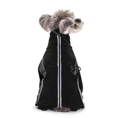 Miaododo manteau fleece chien, fermeture éclair arrière, mise en place rapide.
