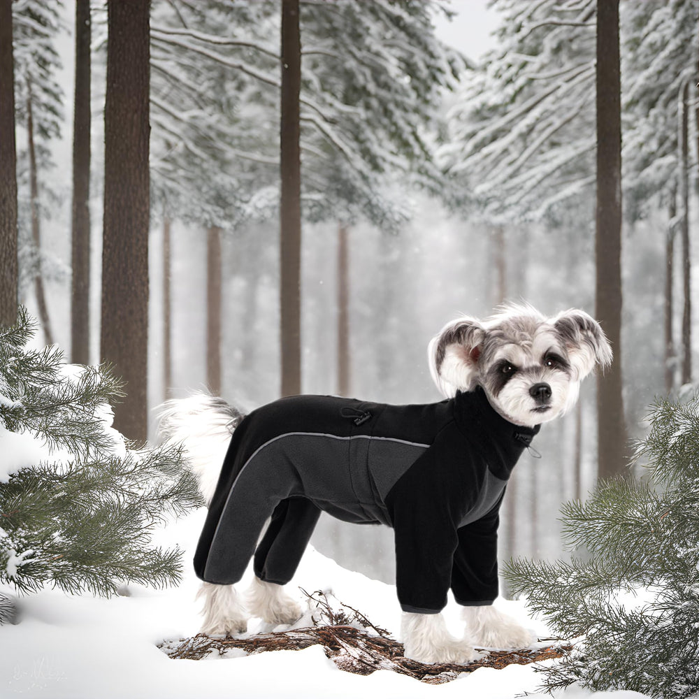 Miaododo pyjama chien pattes complètes: couverture totale pour l'hiver