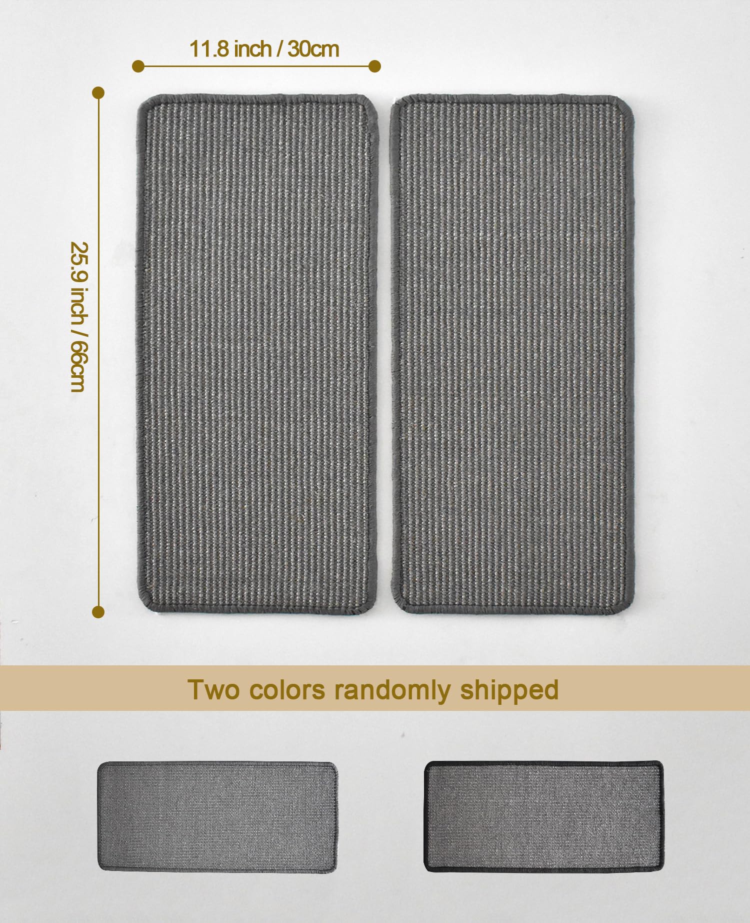 Tapis Miaoge gris 66x30 cm, grattage en intérieur sans effort.