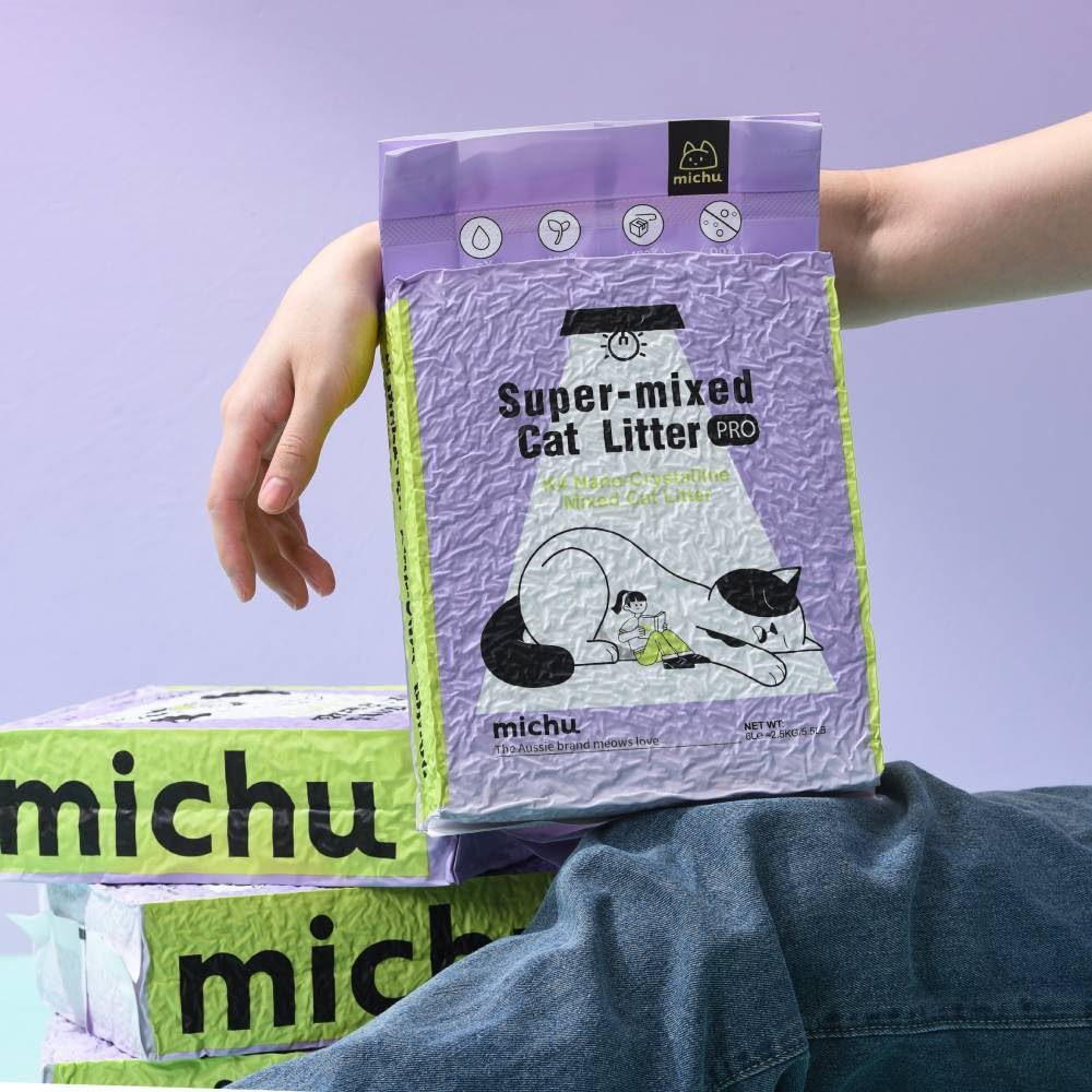 Affichage de 2 paquets Michu Original, idéal pour démarrer durablement