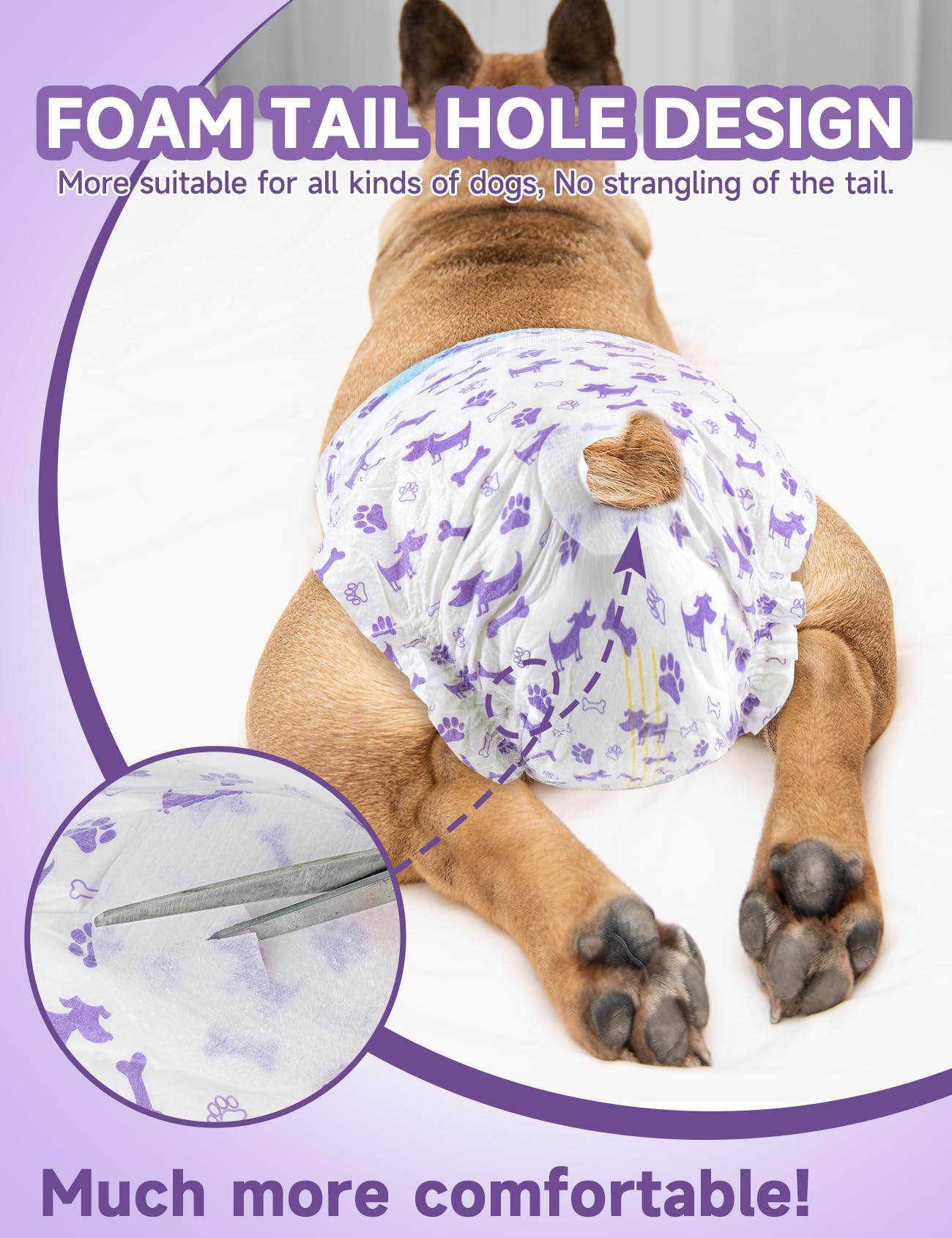 MICOOYO ouverture-trou-queue-mousse — ajuste selon la taille de la queue et évite les fuites