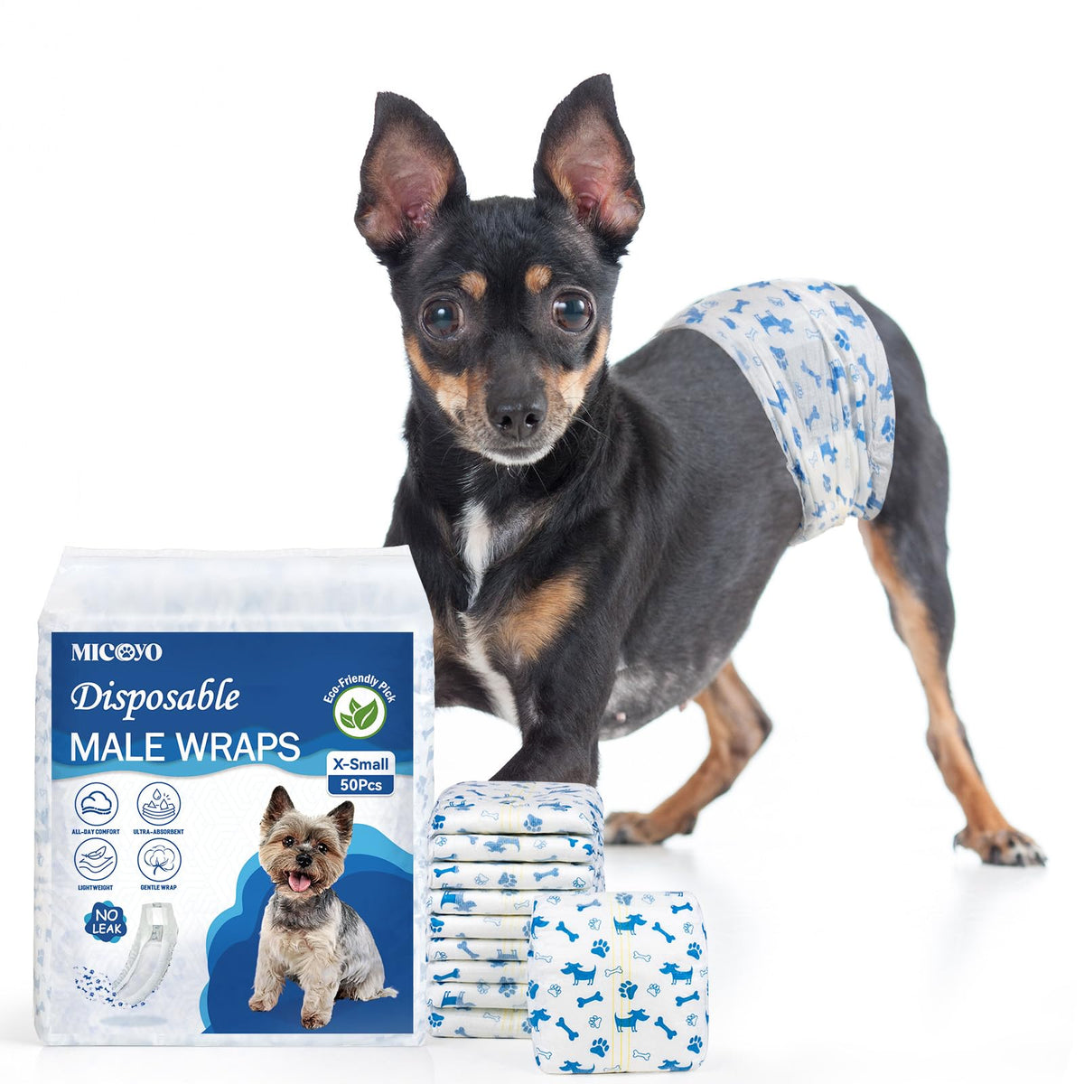 MICOOYO couche-chien absorbante legere, confort optimal et propreté à la maison.