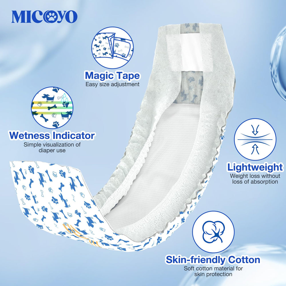 MICOOYO couches chien ajustement confort avec fermetures et ceinture extensible
