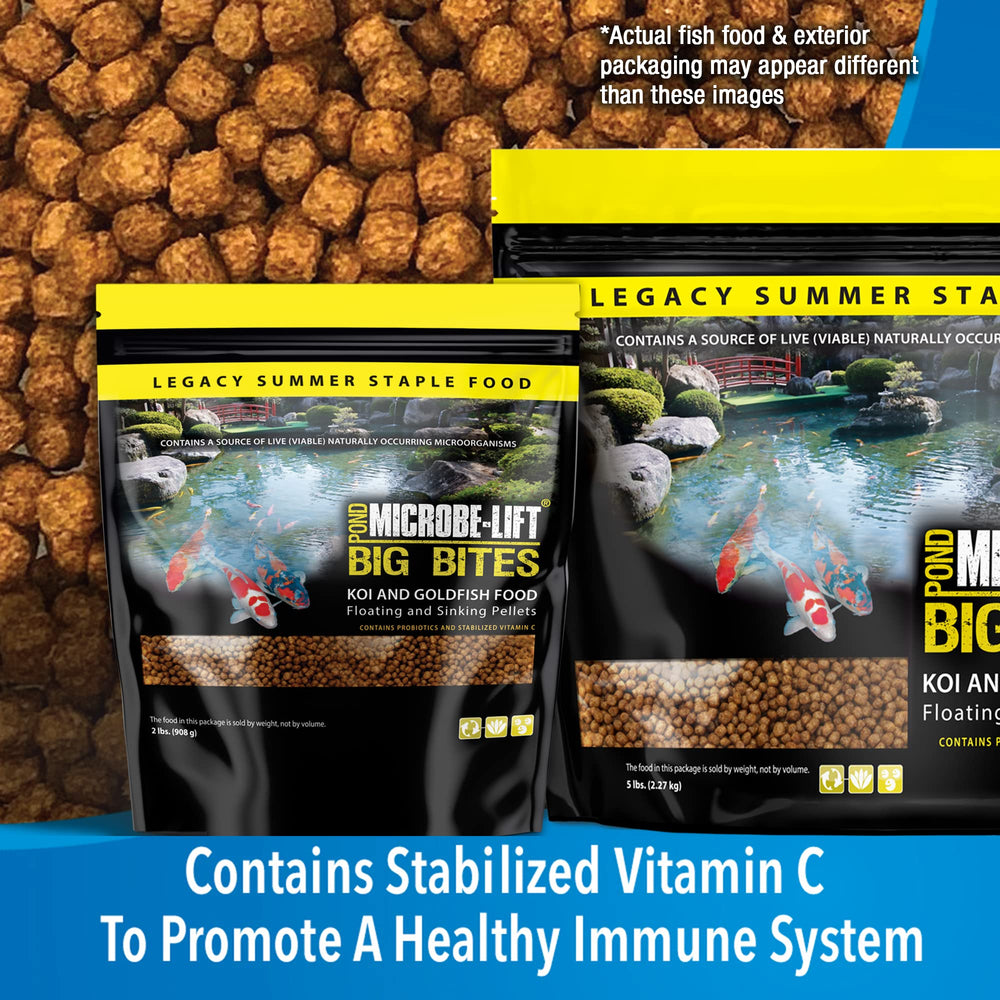 MICROBE-LIFT Big Bites : couleurs vives des koï et goldfish