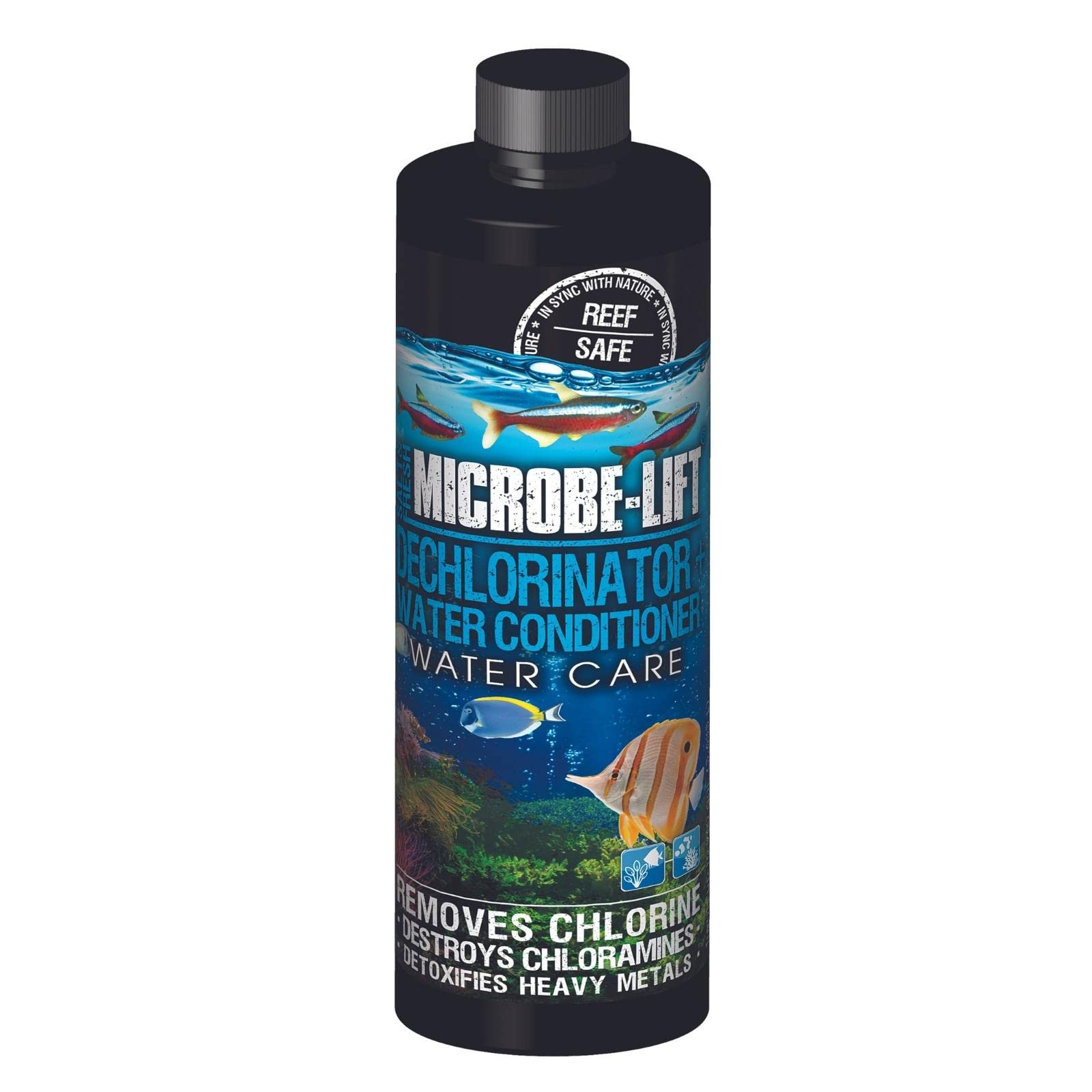 MICROBE-LIFT Déschlorinateur Plus – Bouteille 4 oz, amélioration de la qualité de l'eau et réduction du chlore