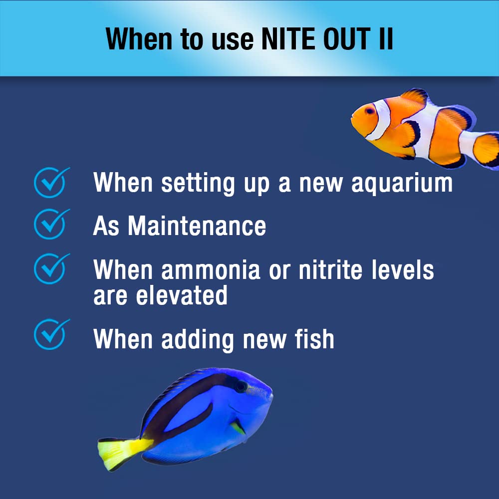 Cycle de l’eau MICROBE-LIFT Nite-Out II pour réduire ammoniaque et nitrite.
